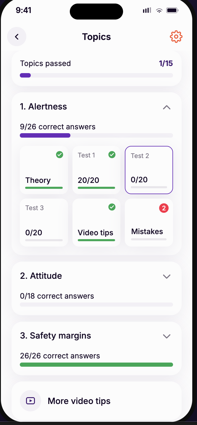 Новый дизайн экрана Topics — текущий прототип